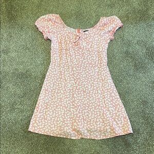 Art Class Pink Floral Kids Casual Dress